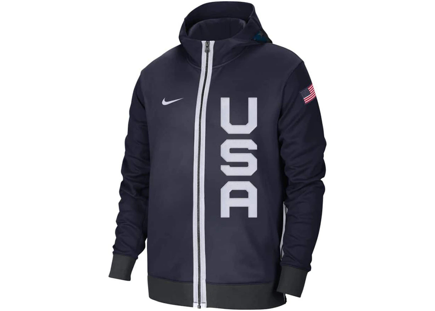 Nike Team USA Therma Flex Tokyo 2020 Showtime Hoodie Obsidian/Black/White
