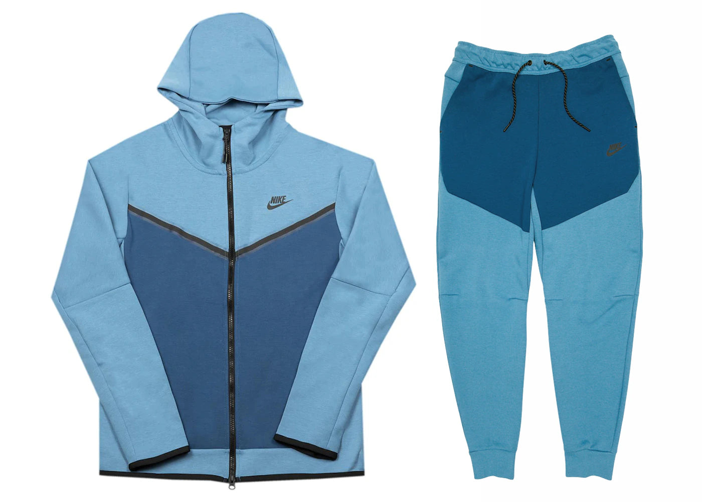Nike Sportswear Tech Fleece Hoodie & Joggers Set Dutch Blue/Court Blue/Black