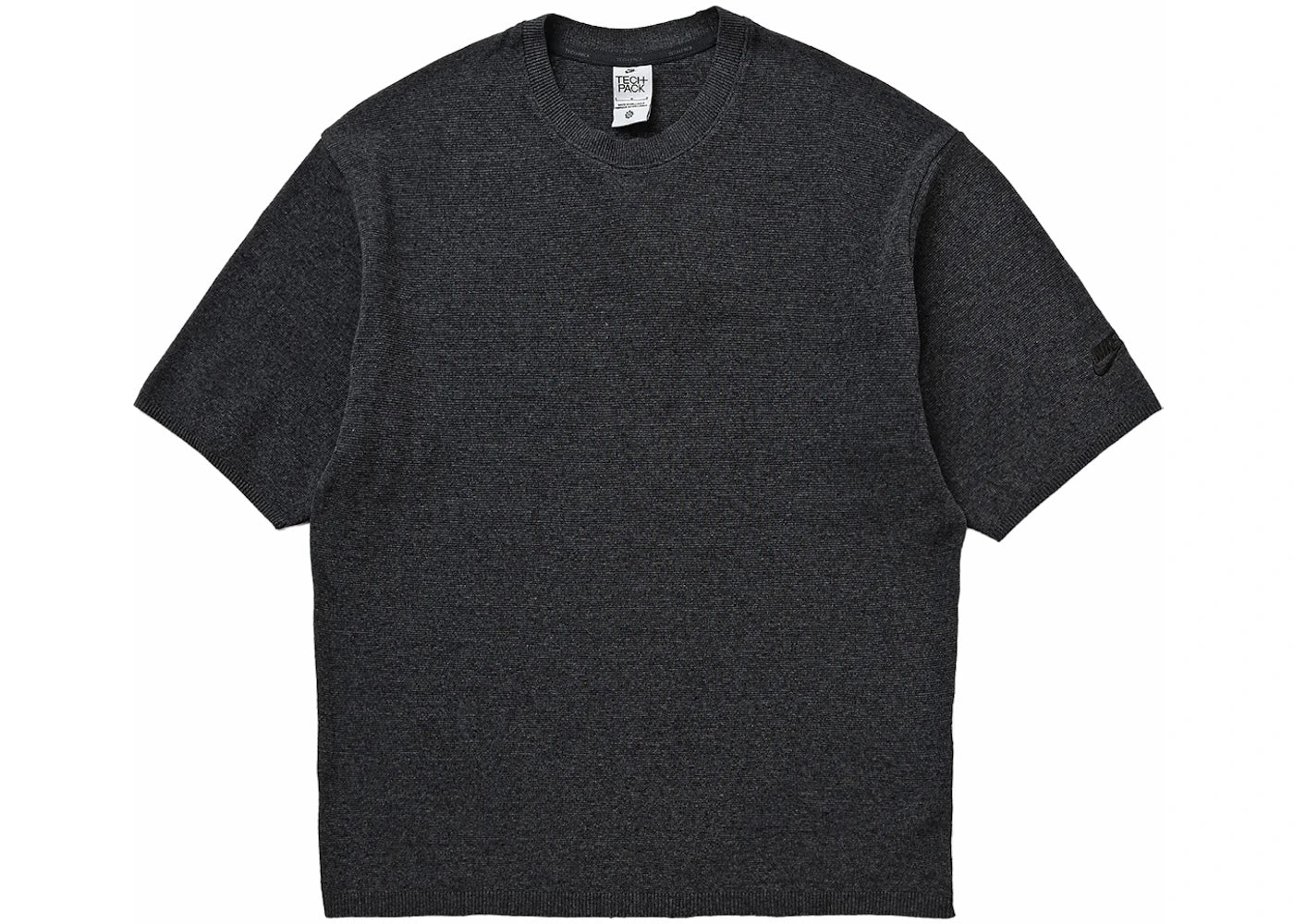 Nike Tech Pack Engineered Short Sleeve Sweater Dark Smoke Grey