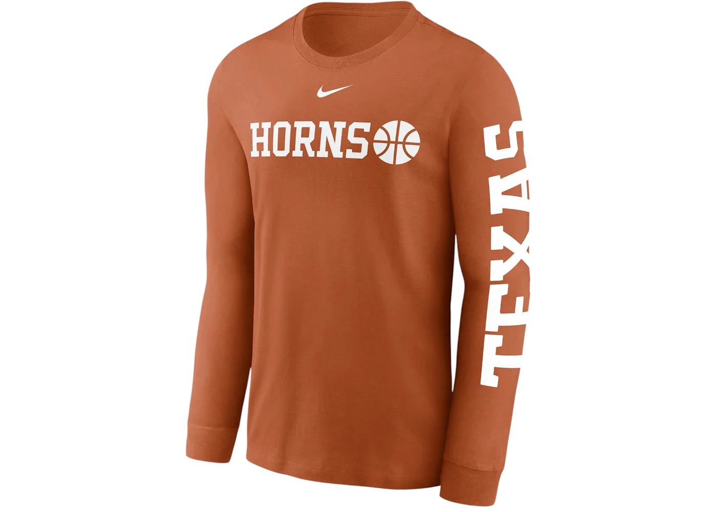 Nike Texas Longhorns Basketball Icon College Long-Sleeve T-Shirt Desert Orange
