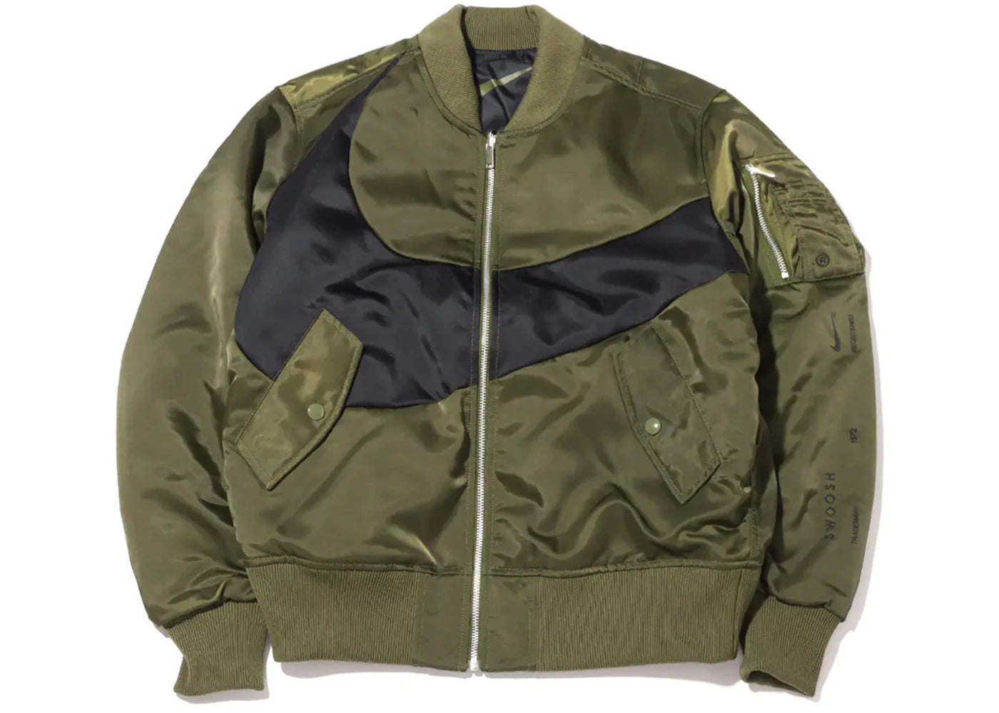Nike Therma-FIT Synthetic Phil Reversible Bomber Jacket (Asia Sizing) Rough Green