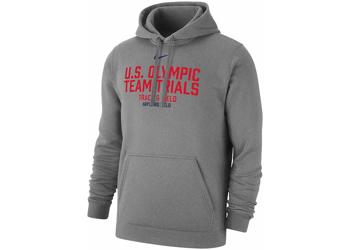 Nike USA Club Fleece Pullover Hoodie Dark Grey Heather