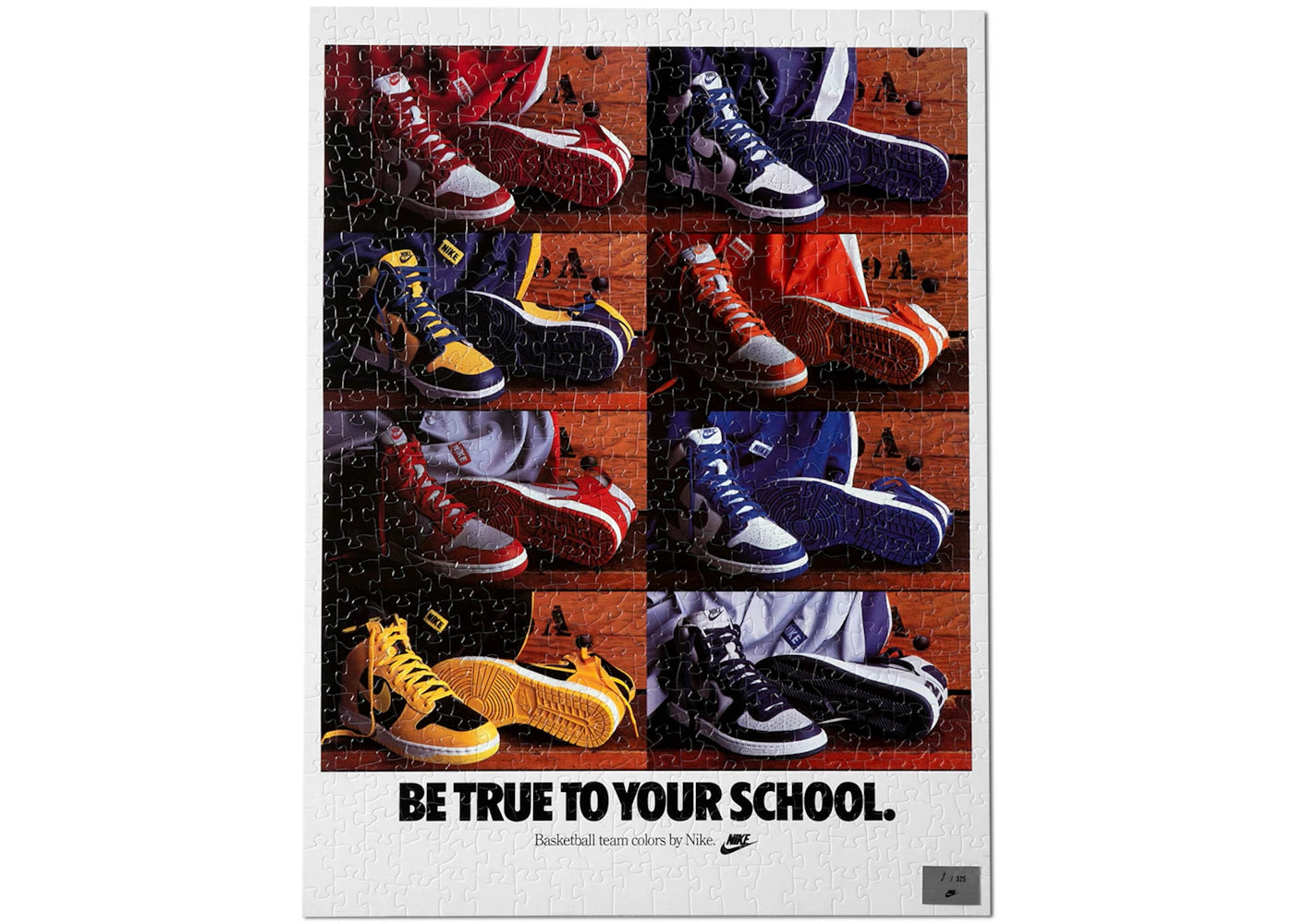 Nike Vintage Ad 1986 Be True To Your School Puzzle