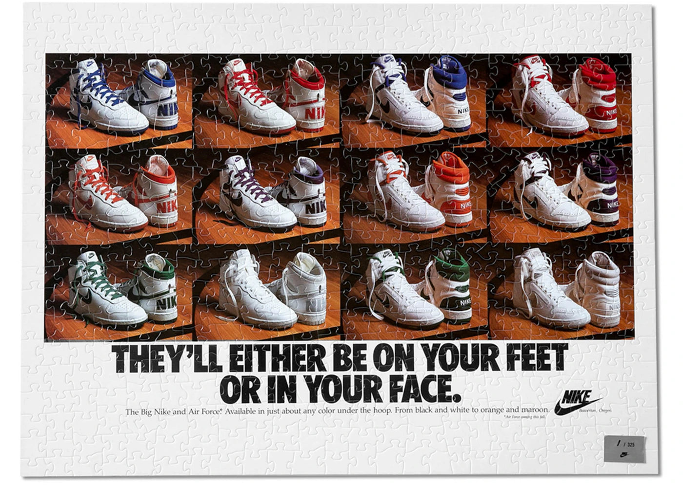 Nike Vintage Ad 1986 On Your Feet Or On Your Face Puzzle (500 Pieces)