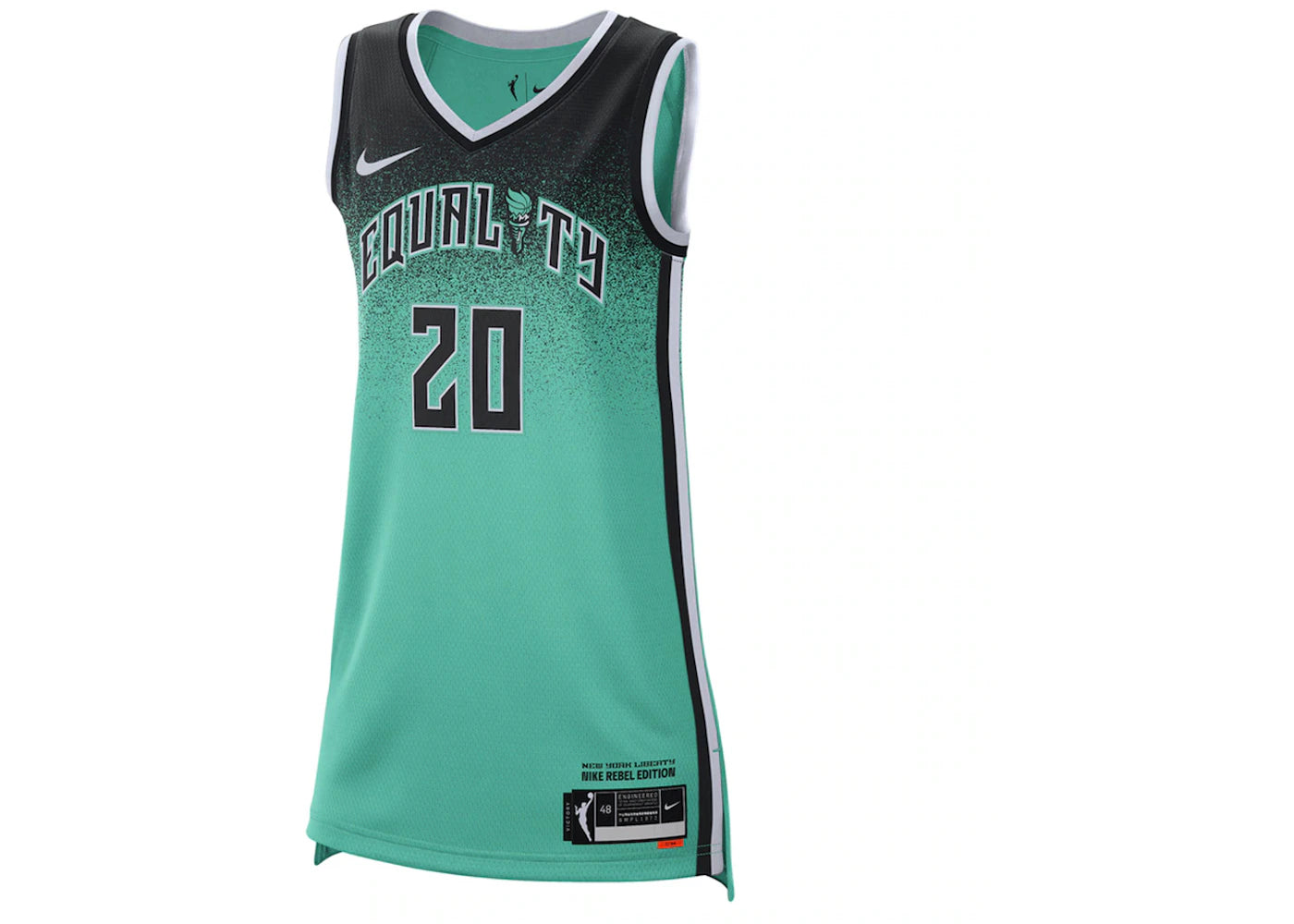 Nike WNBA Rebel Editon New York Liberty Sabrina Ionescu 2023 Dri-Fit Victory Jersey Mint/Black