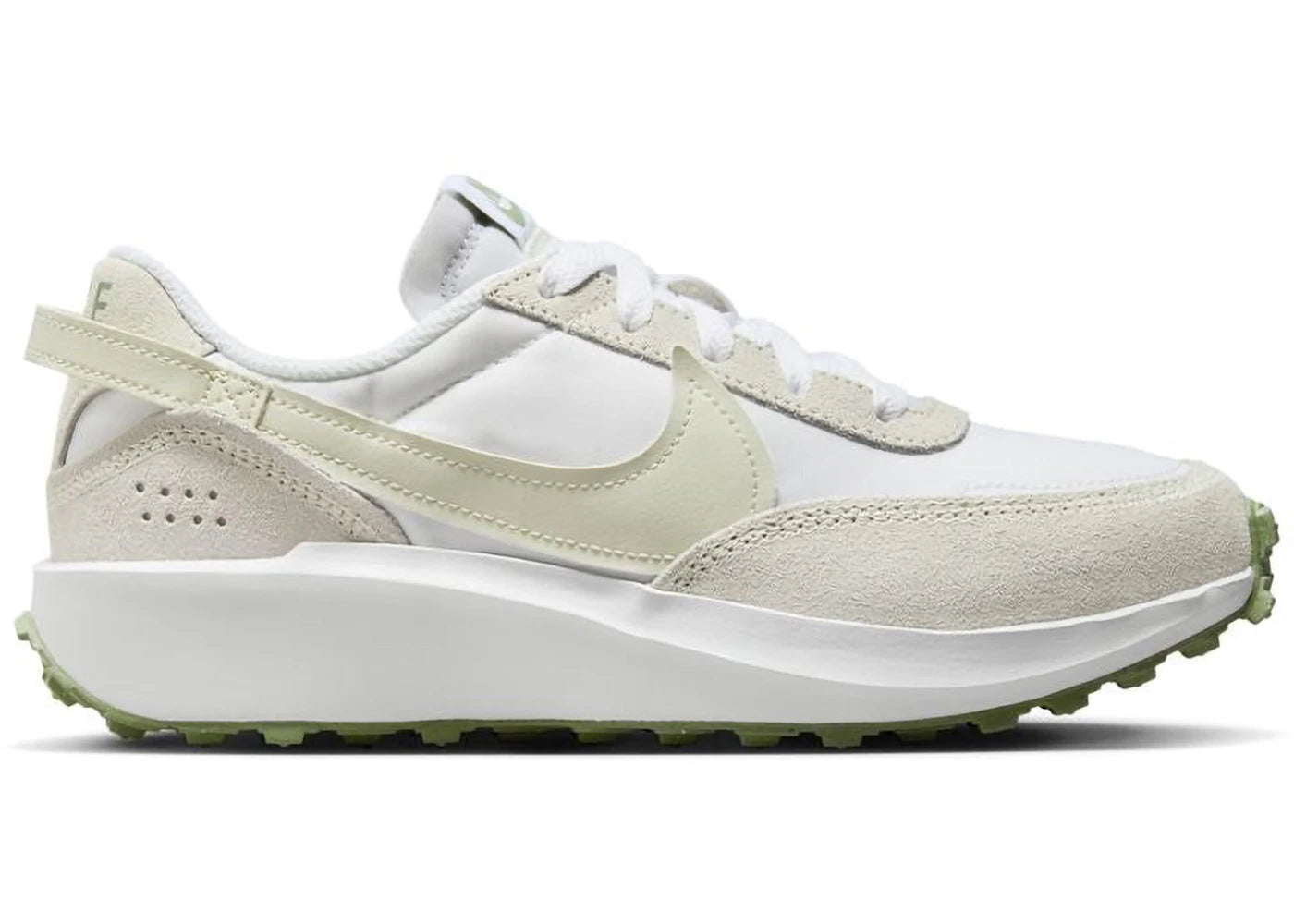 Nike Waffle Debut White Sea Glass Oil Green (Women's)
