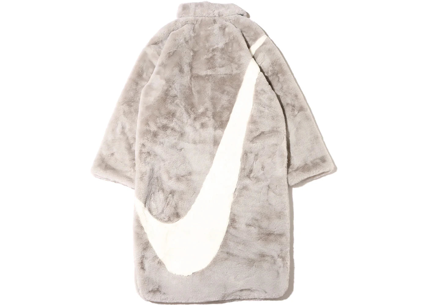 Nike Women Faux Fur Long Jacket (Asia Sizing) Light Bone