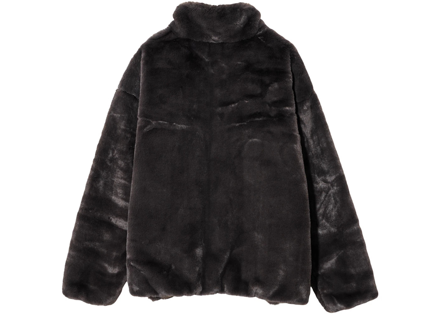 Nike Women Faux Fur Swoosh Jacket Velvet Brown/Cave Stone