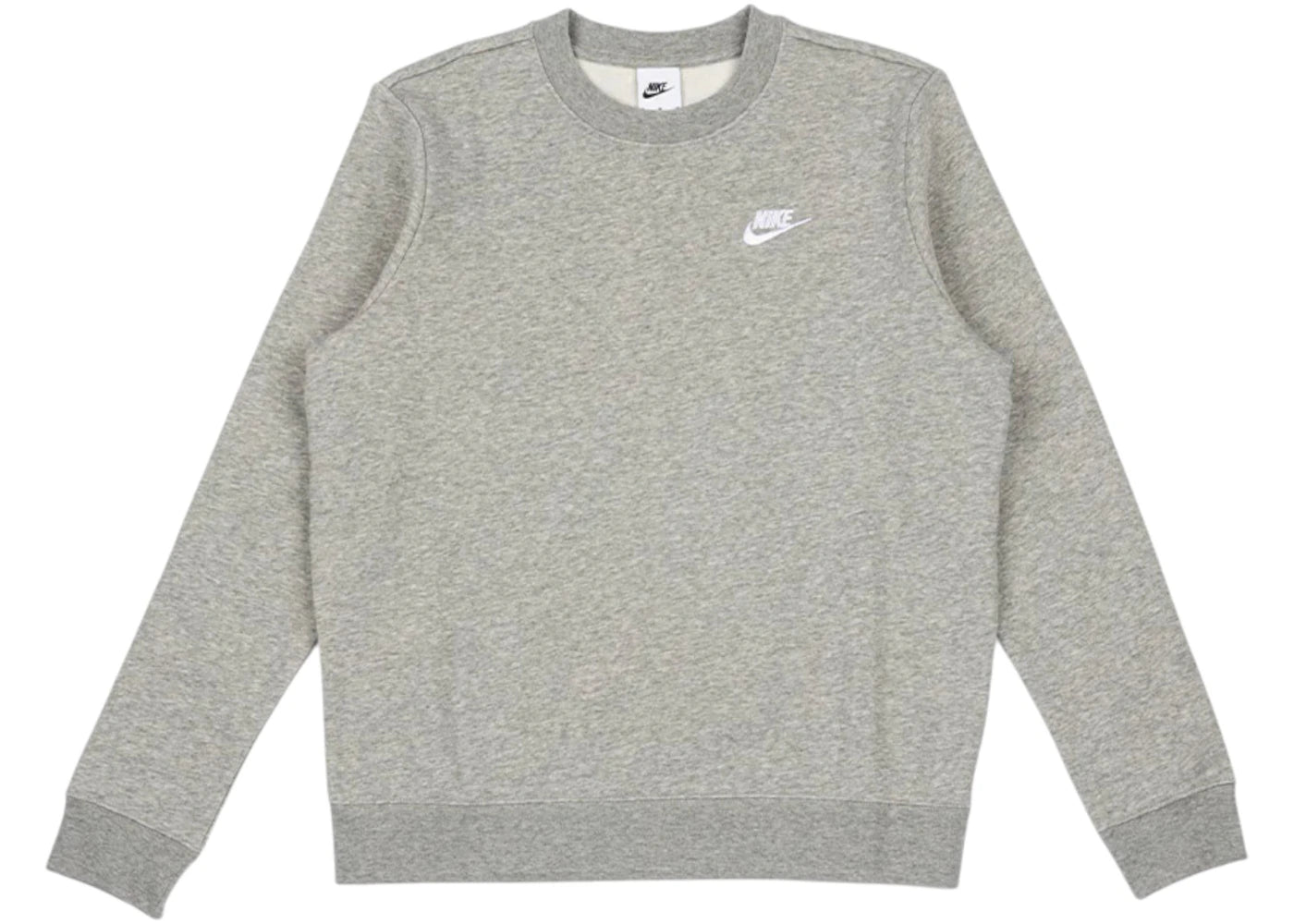 Nike Women's Club Fleece Crewneck Dark Grey Heather