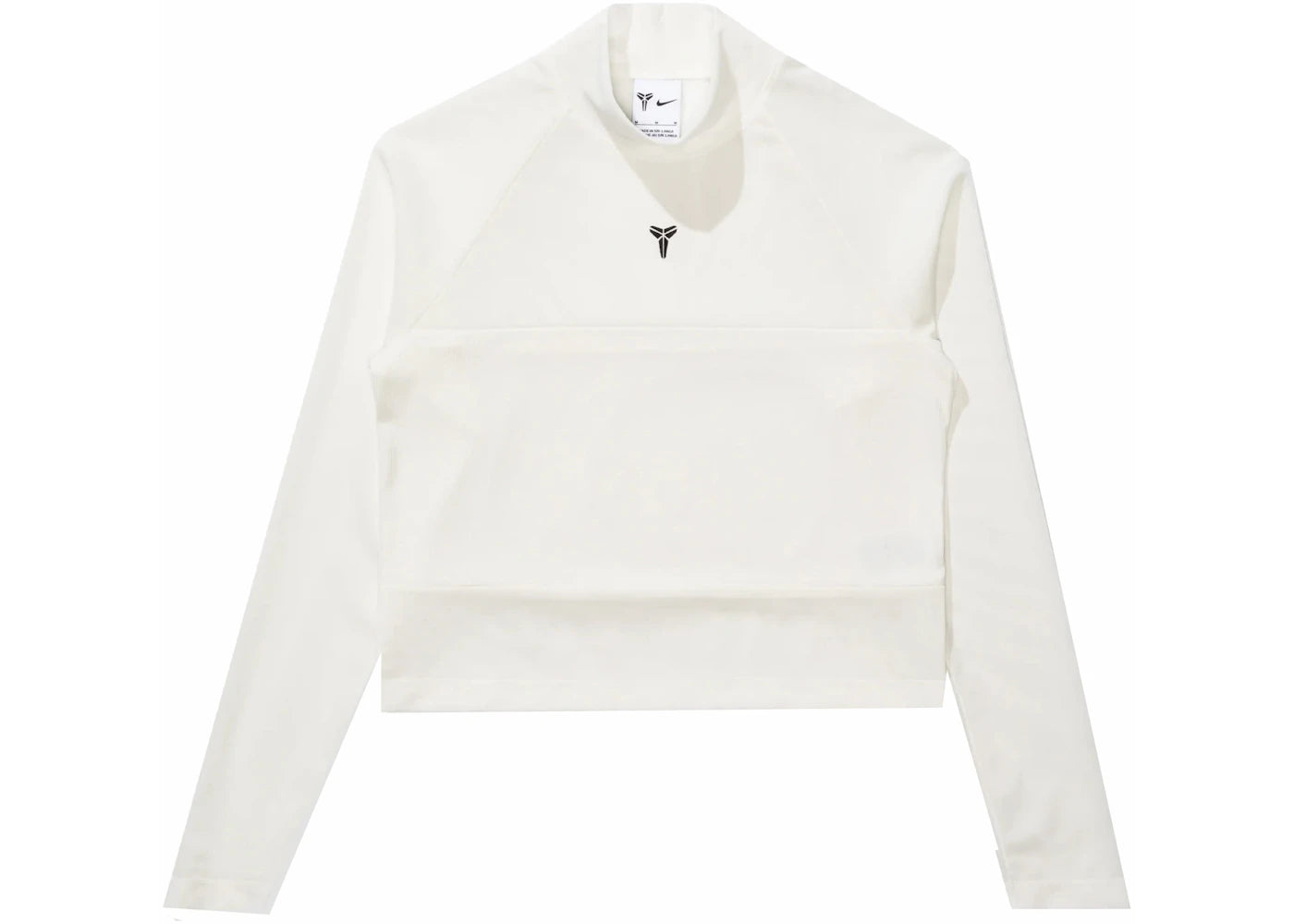 Nike Women's Kobe Bryant L/S Cropped Top Sail/Black