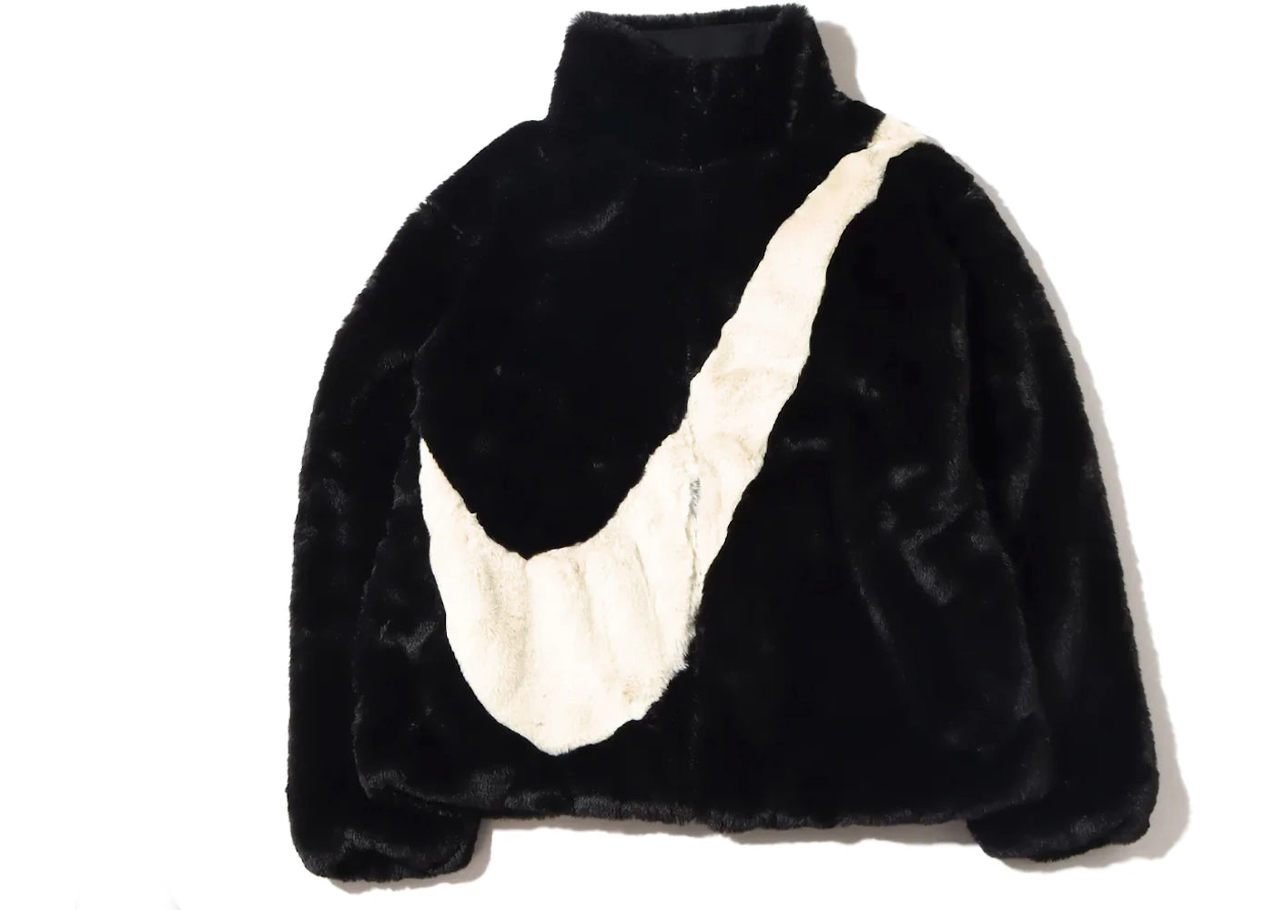 Nike Womens Oversized Swoosh Logo Jacket (Asia Sizing) Black Fossil