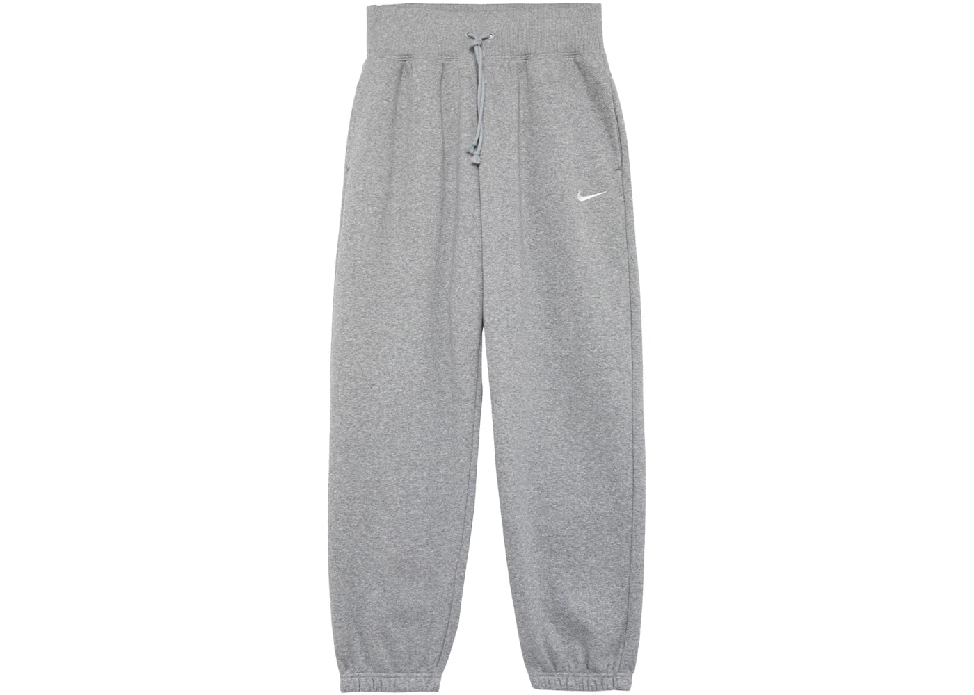 Nike Women's Phoenix Fleece High-Waisted Oversized Sweatpants Dark Grey Heather/Sail