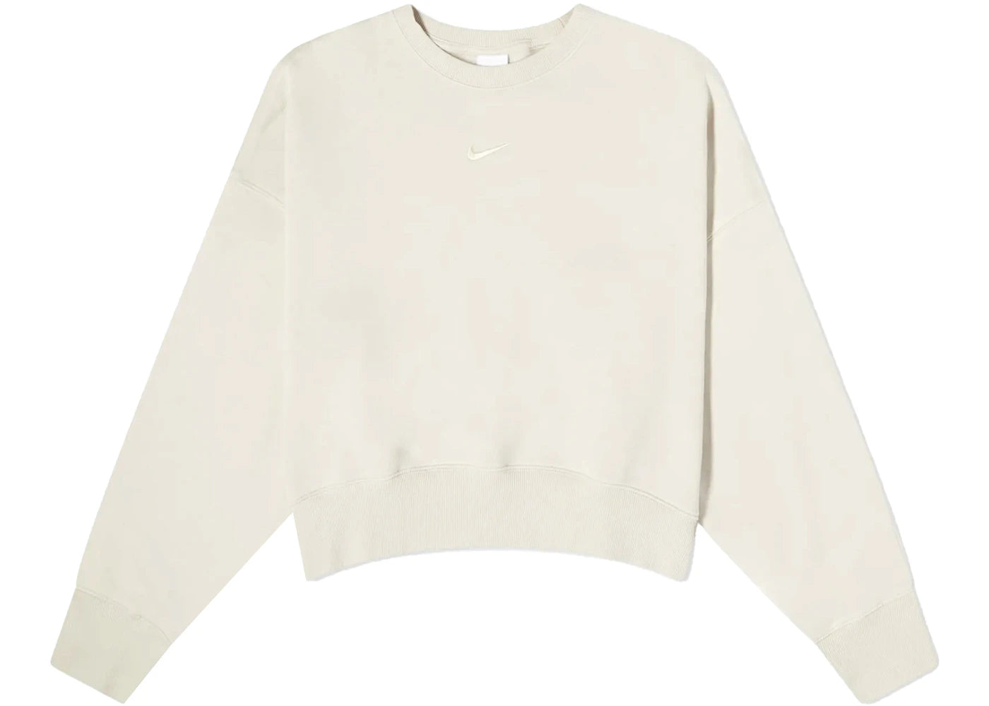 Nike Women's Phoenix Fleece Oversized Crew Sweatshirt Light Orewood Brown/Sail