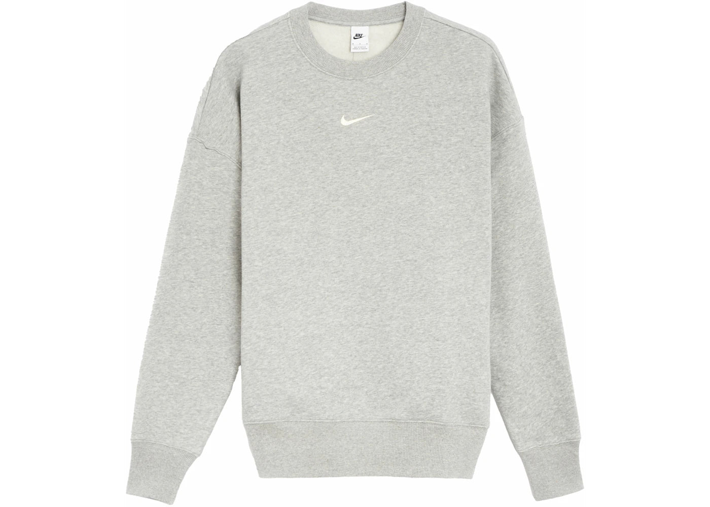 Nike Women's Phoenix Fleece Oversized Crewneck Sweatshirt Grey