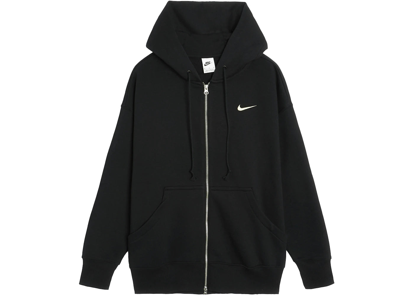 Nike Women's Phoenix Fleece Oversized Full-Zip Hoodie Black