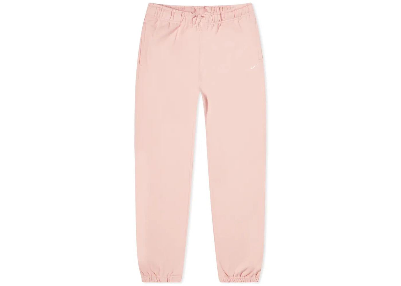 Nike Women's Solo Swoosh Fleece Trousers Bleached Coral/White