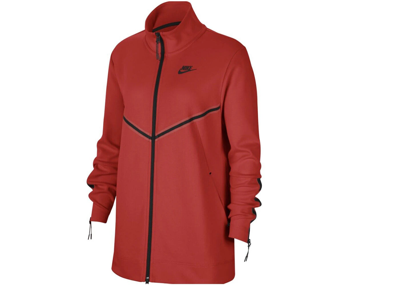Nike Women's Tech Fleece Full Zip Sweatshirt Red