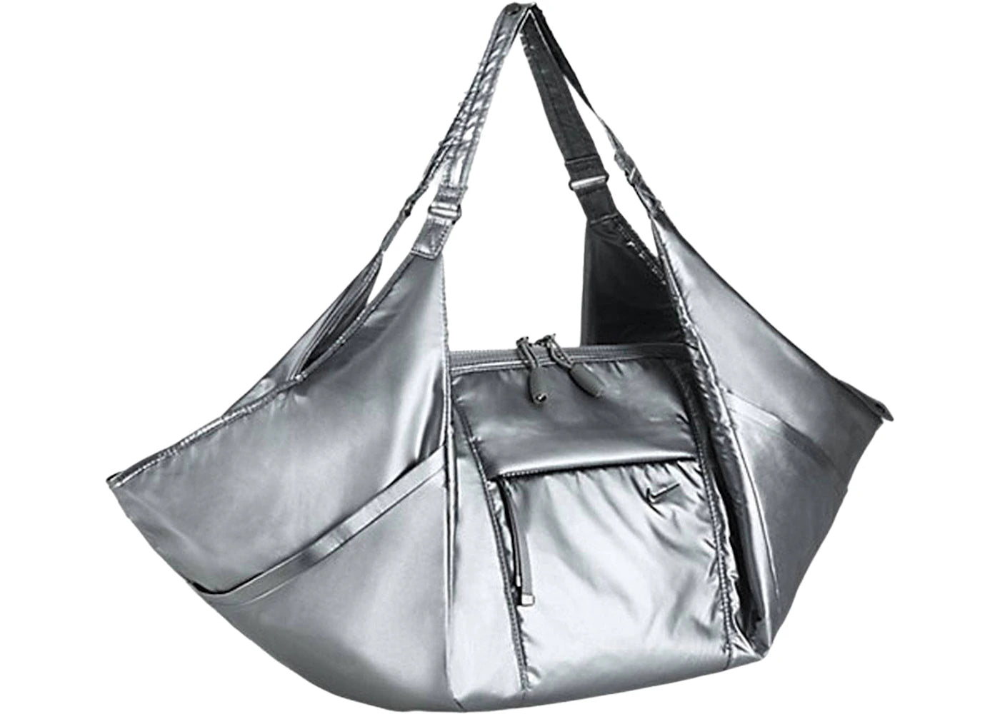 Nike Women's Victory Metallic Gym Tote Bag Silver