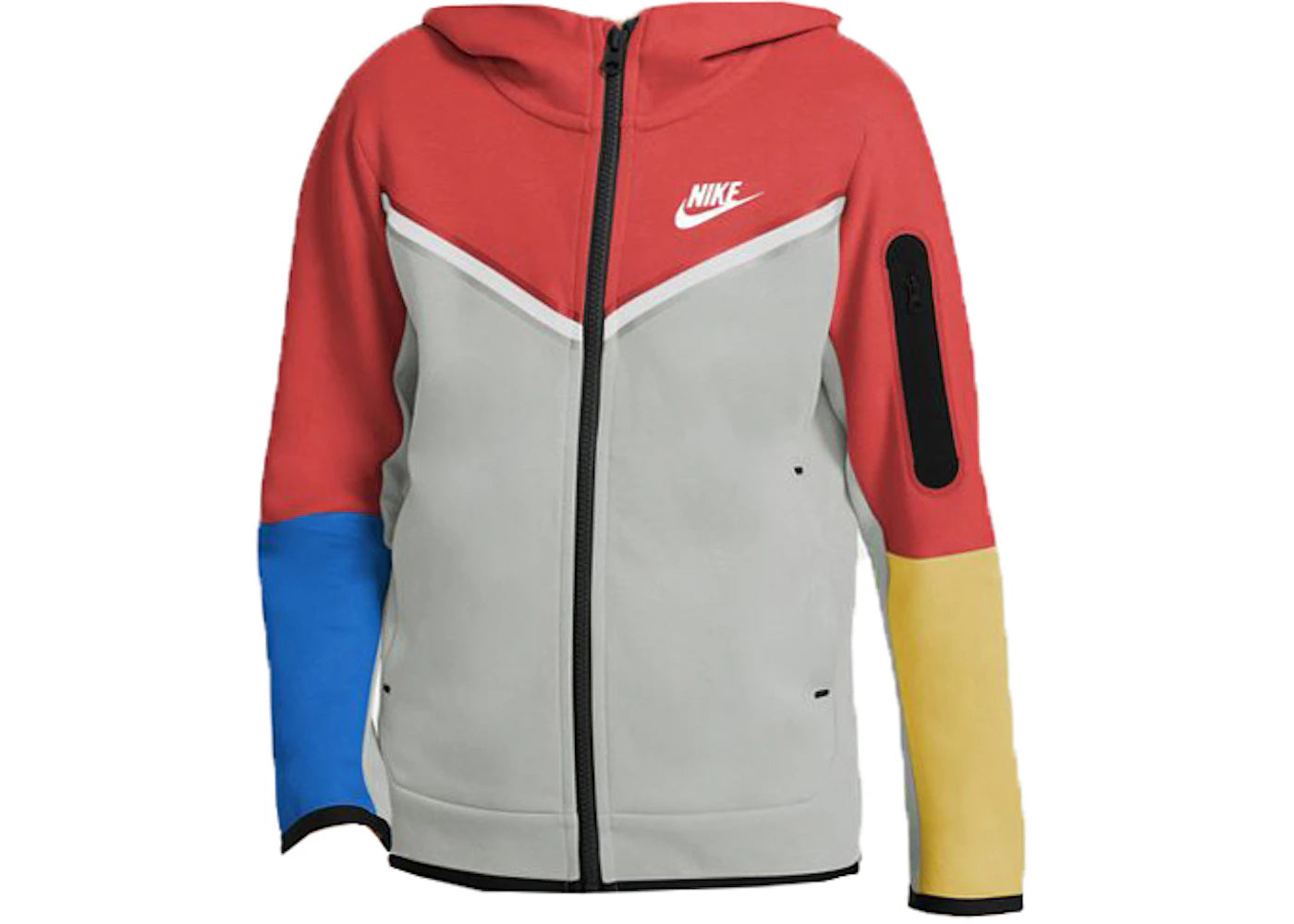 Nike Sportswear Kids' Tech Fleece Full-Zip Hoodie Lobster/Grey Fog/White