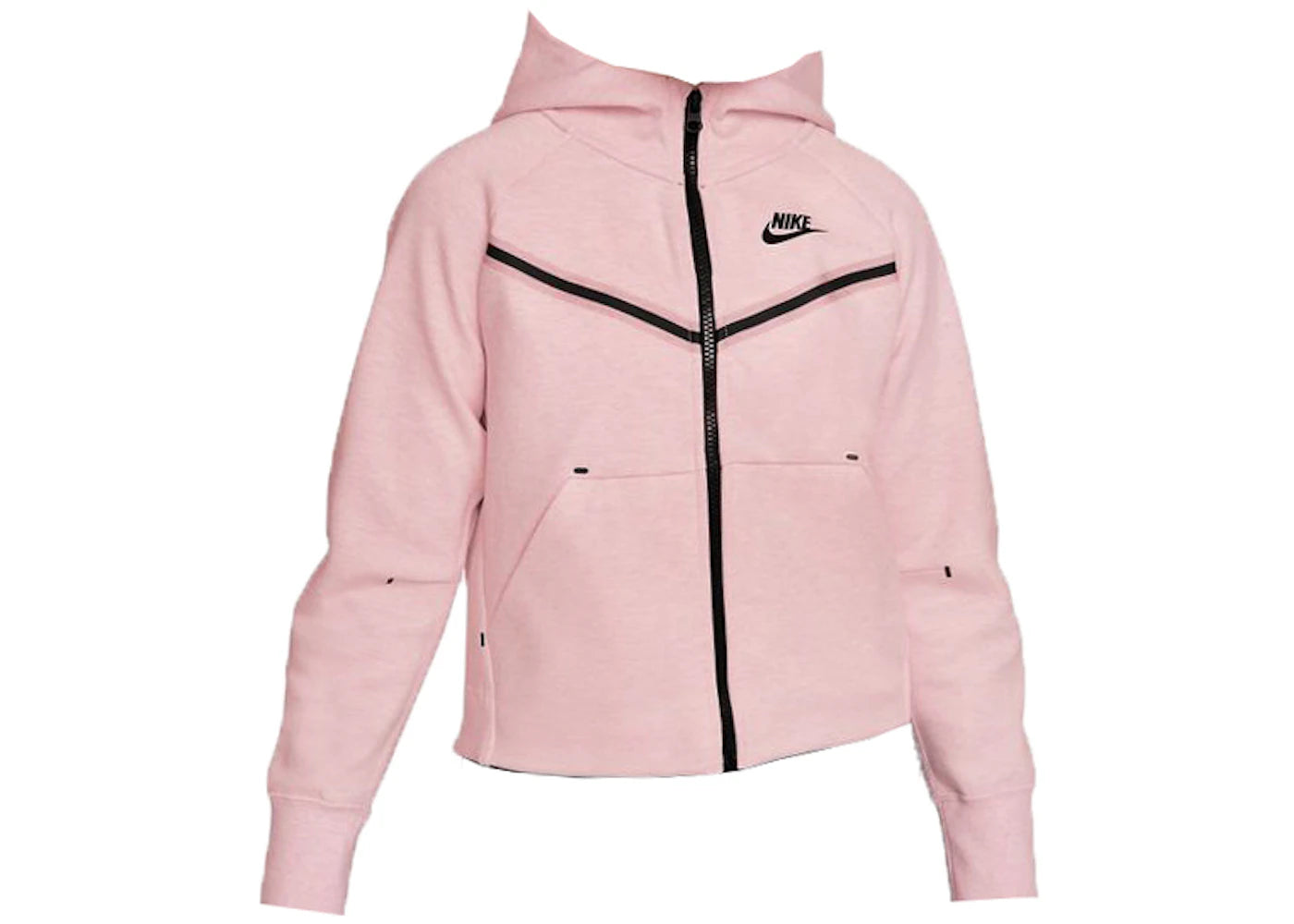 Nike Sportswear Kids' Tech Fleece Full-Zip Hoodie Pink Foam/Heather/Black