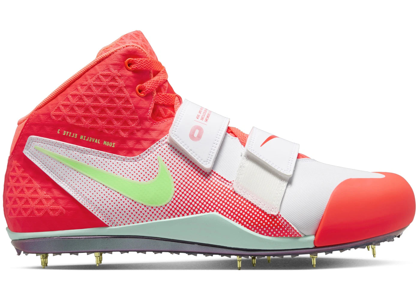 Nike Zoom Javelin Elite 3 White Hyper Orange Lime Blast Bright Crimson