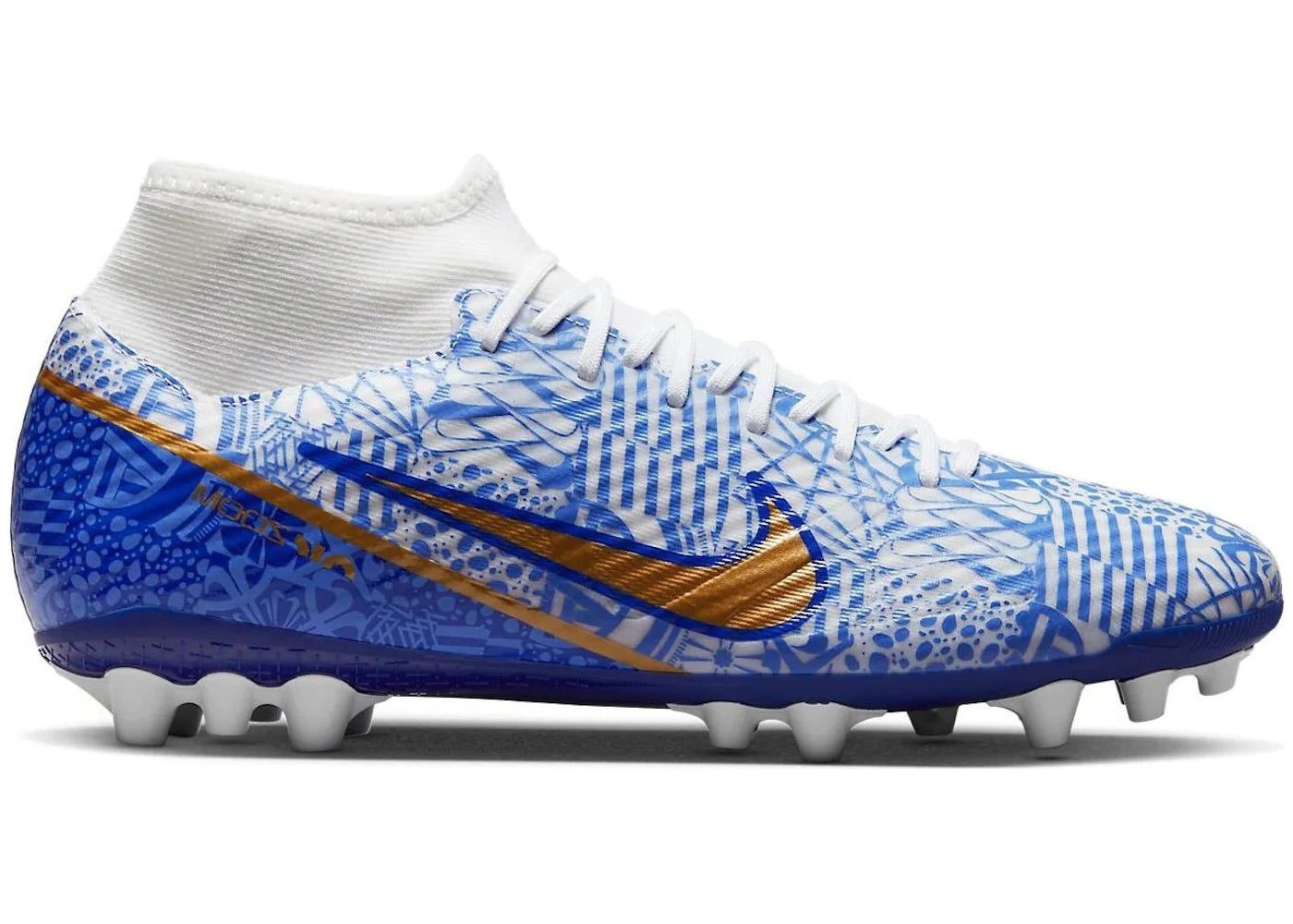 Nike Zoom Mercurial Superfly 9 Academy CR7 AG Azulejo