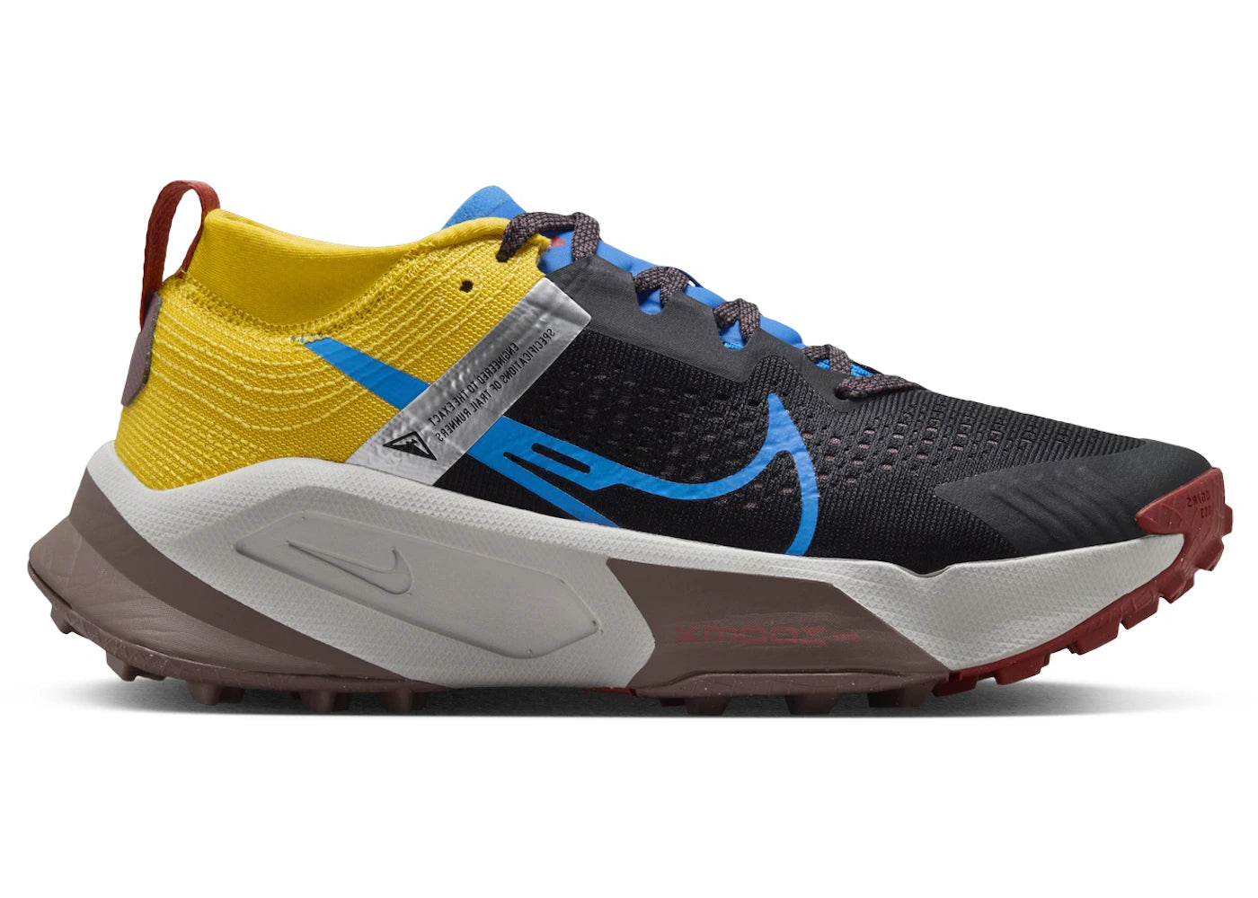 Nike ZoomX Zegama Black Vivid Sulfur Track Red Light Photo Blue (Women's)