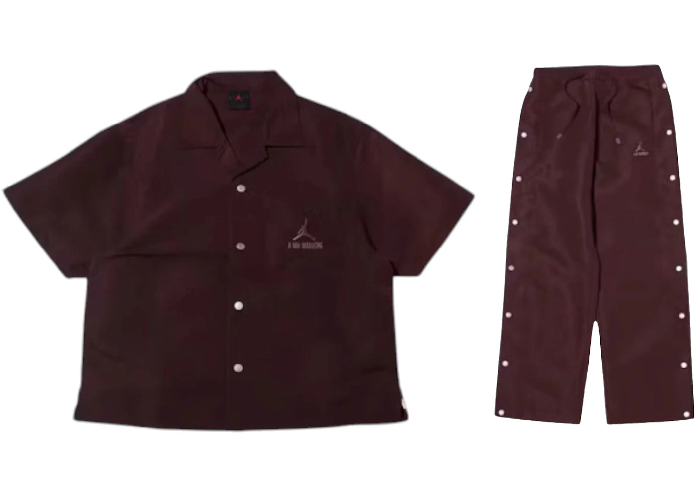 Nike x A Ma Maniere Snap Caoba Top & Bottom Set Mahogany