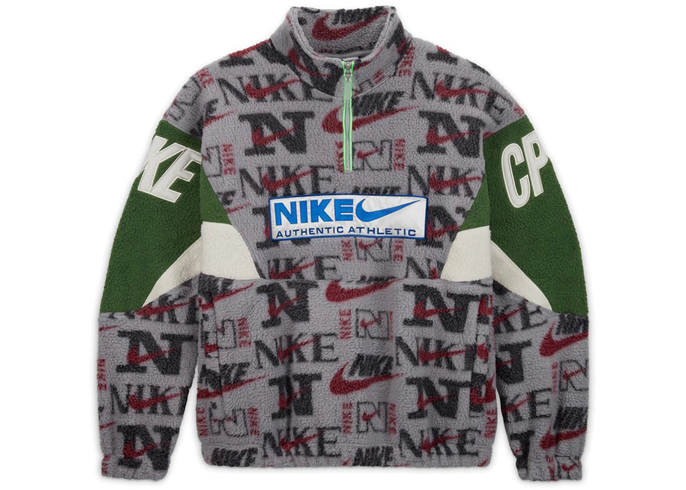 Nike x Cactus Plant Flea Market 1/4 Zip Top Jacket (Asia Sizing) Grey Purple Green