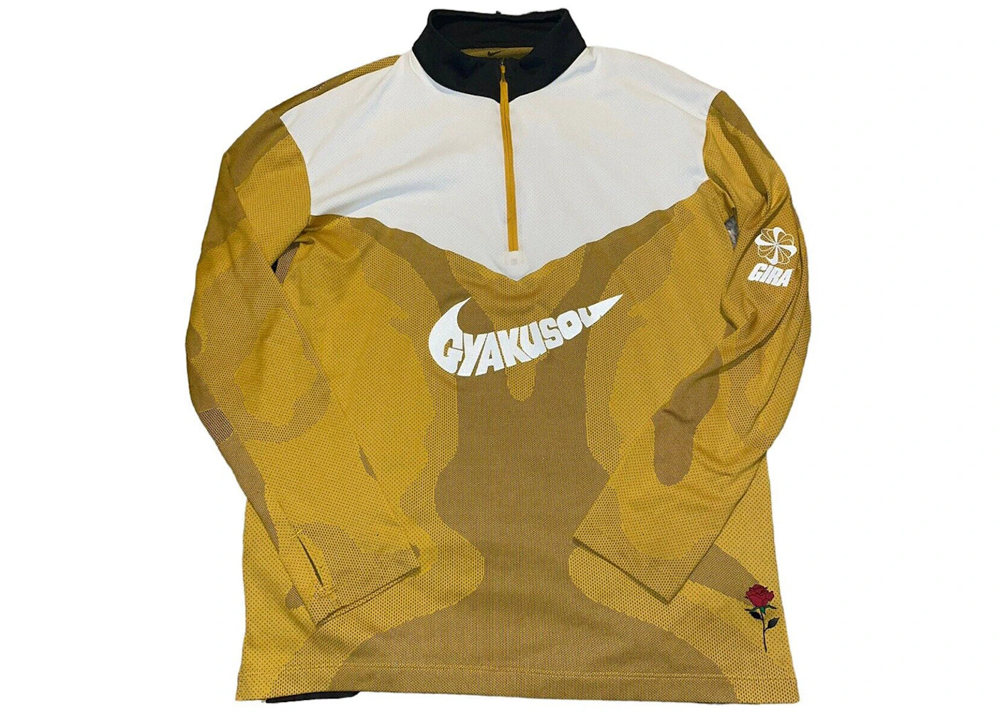 Nike x Gyakusou NRG Half-Zip Top Long Sleeve Tee Yellow