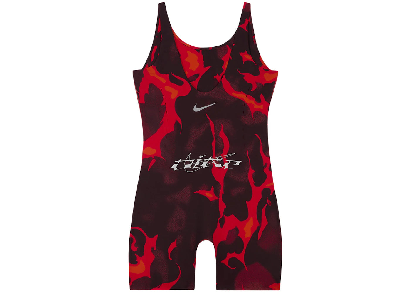Nike x Megan Thee Stallion Women's 5" Bodysuit Black/Light Crimson