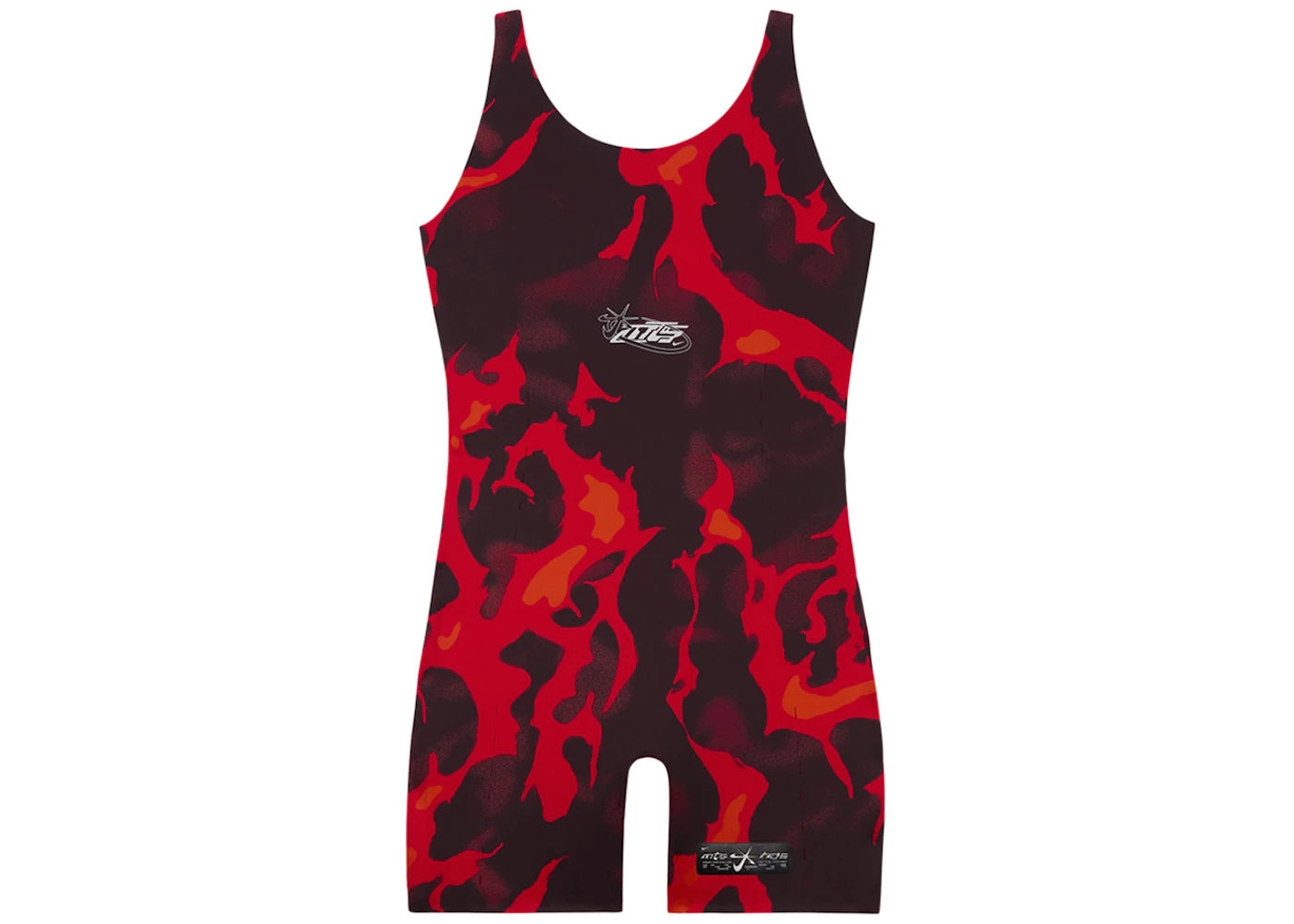Nike x Megan Thee Stallion Women's 5" Bodysuit Black/Light Crimson