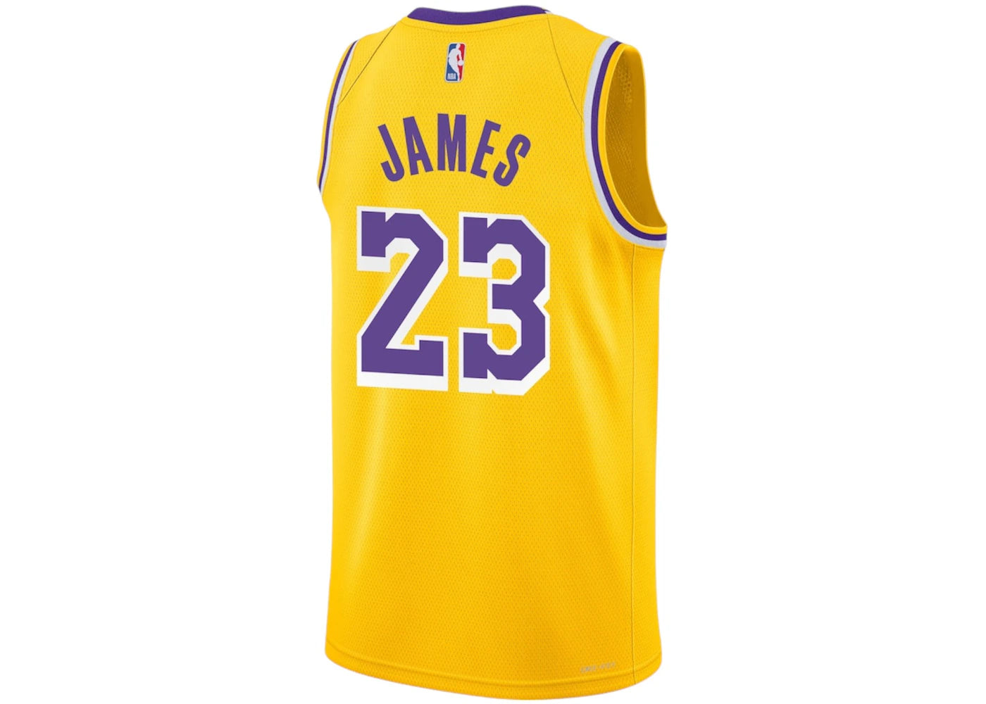 Nike x NBA Kids Los Angeles Lakers Lebron James Gold Icon Edition Swingman Jersey Gold