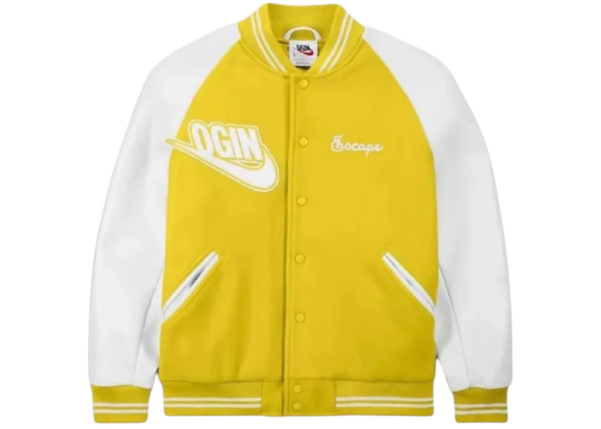 Nike x Nigo NRG Varsity Jacket (Asia Exclusive) Yellow