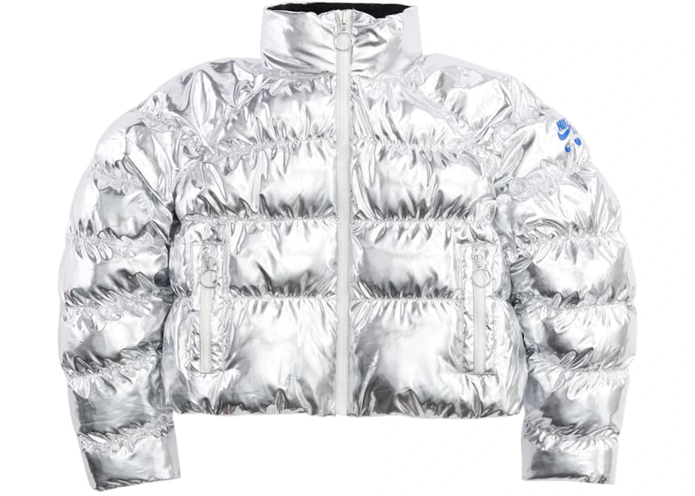 Nike x Olivia Kim Puffer Jacket Metallic Silver/Black