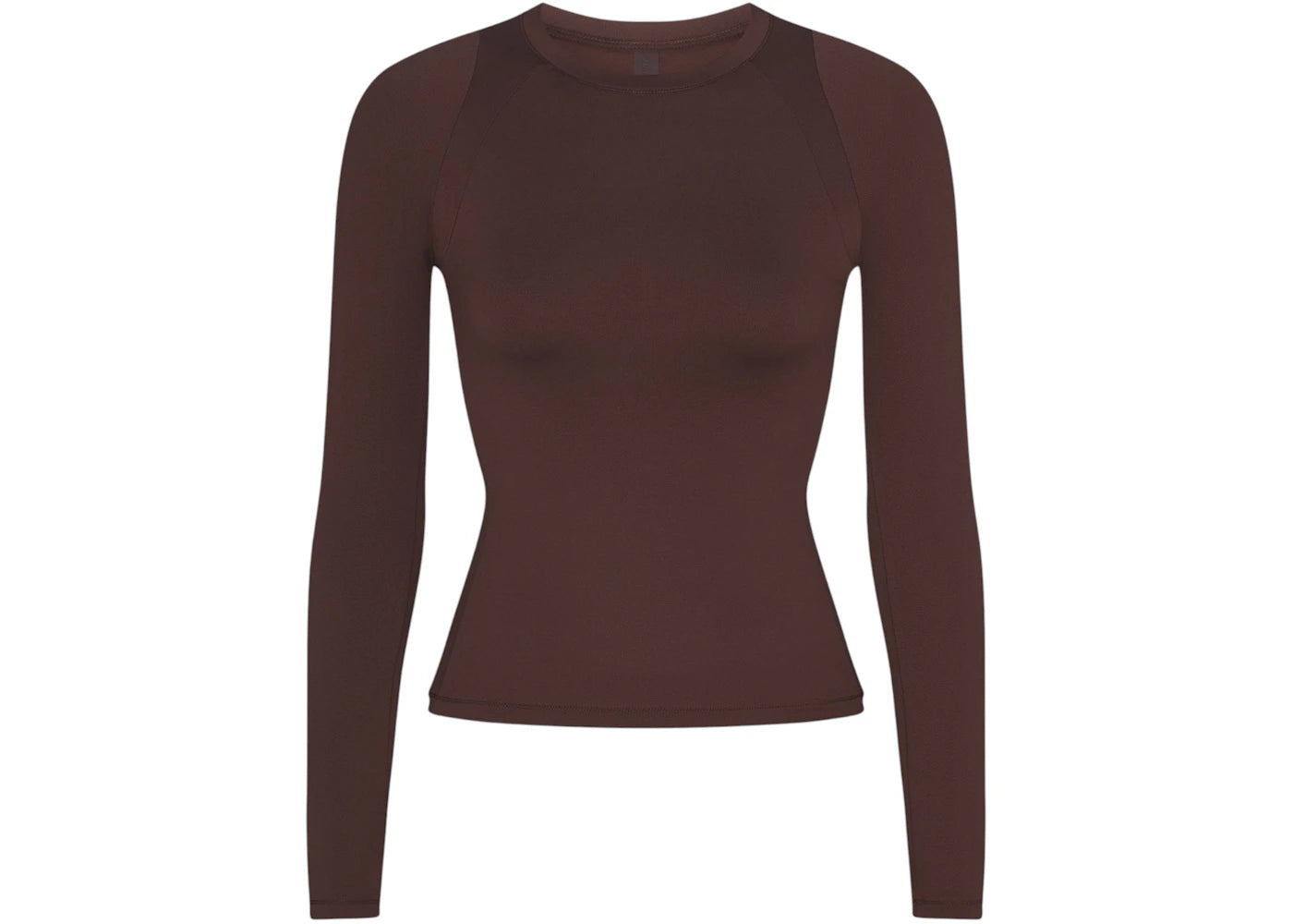 Nike x SKIMS Women's Airy Long Sleeve Crew Neck Top Dark Sepia