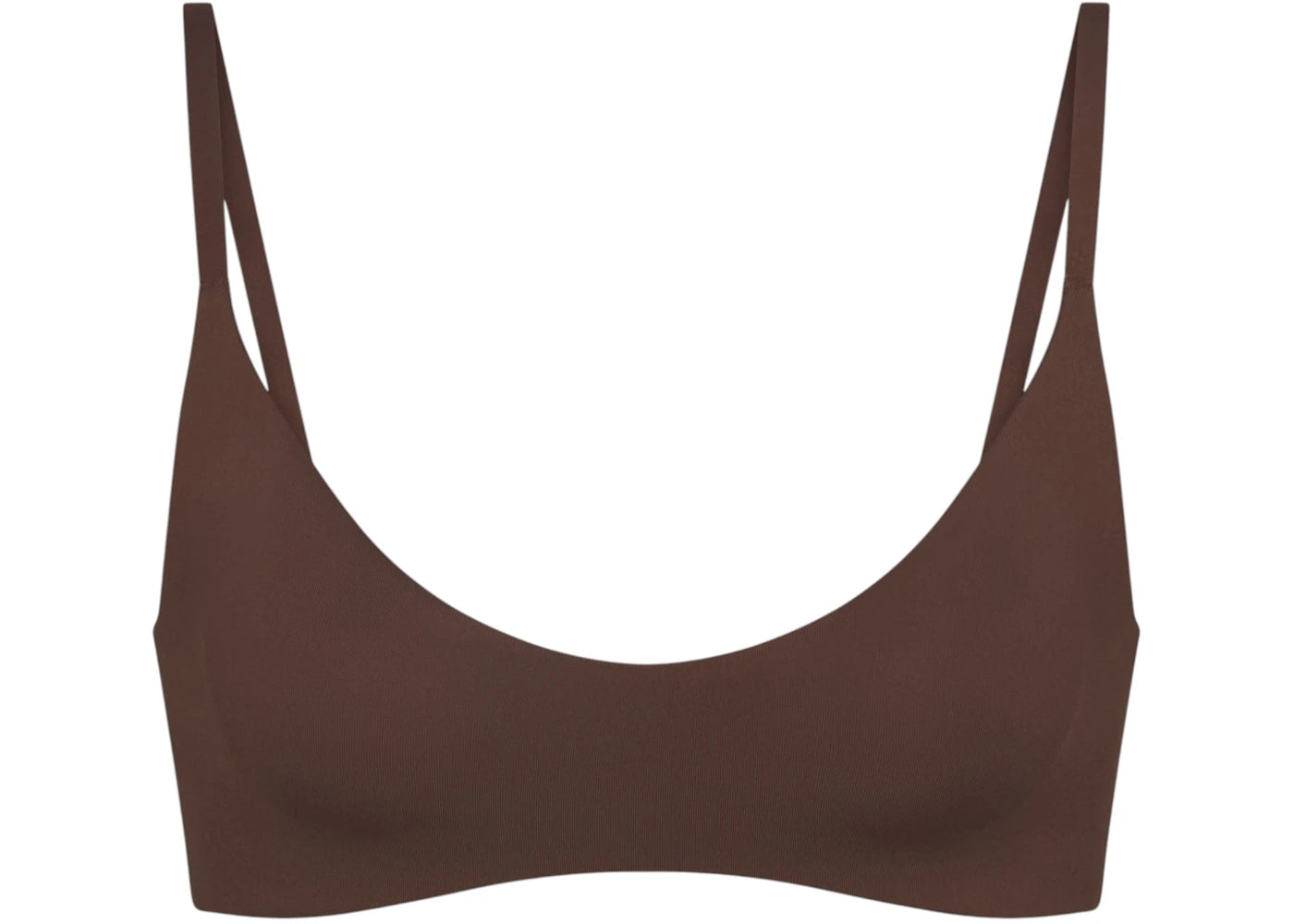 Nike x SKIMS Women's Matte Micro Scoop Bra Dark Sepia