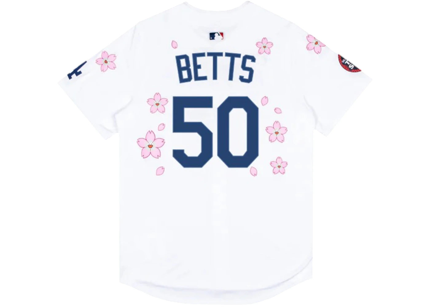 Nike x Takashi Murakami x MLB World Tour Tokyo Series 2025 Dodgers Betts Jersey White