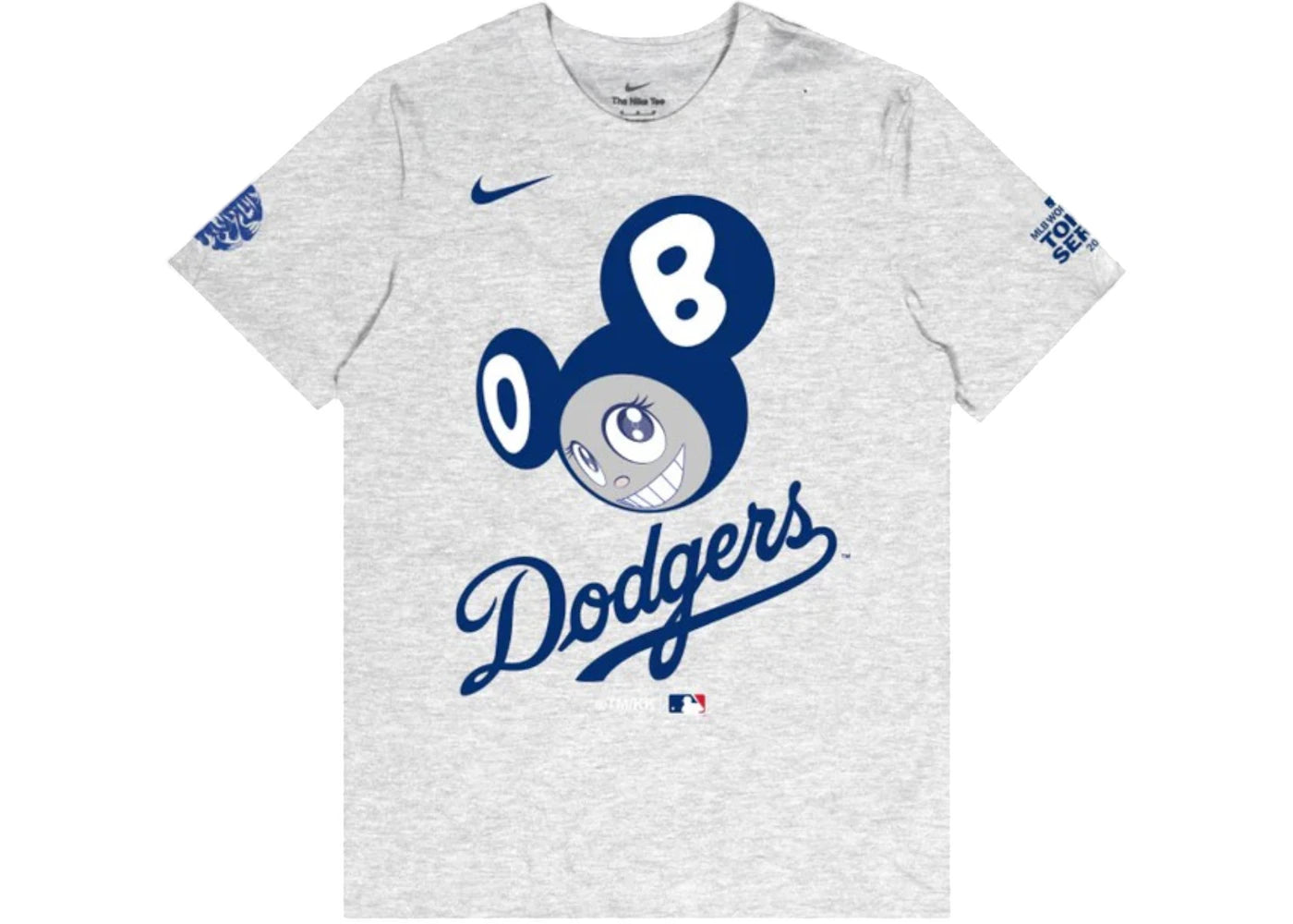 Nike x Takashi Murakami x MLB World Tour Tokyo Series 2025 Dodgers S/S Tee Grey