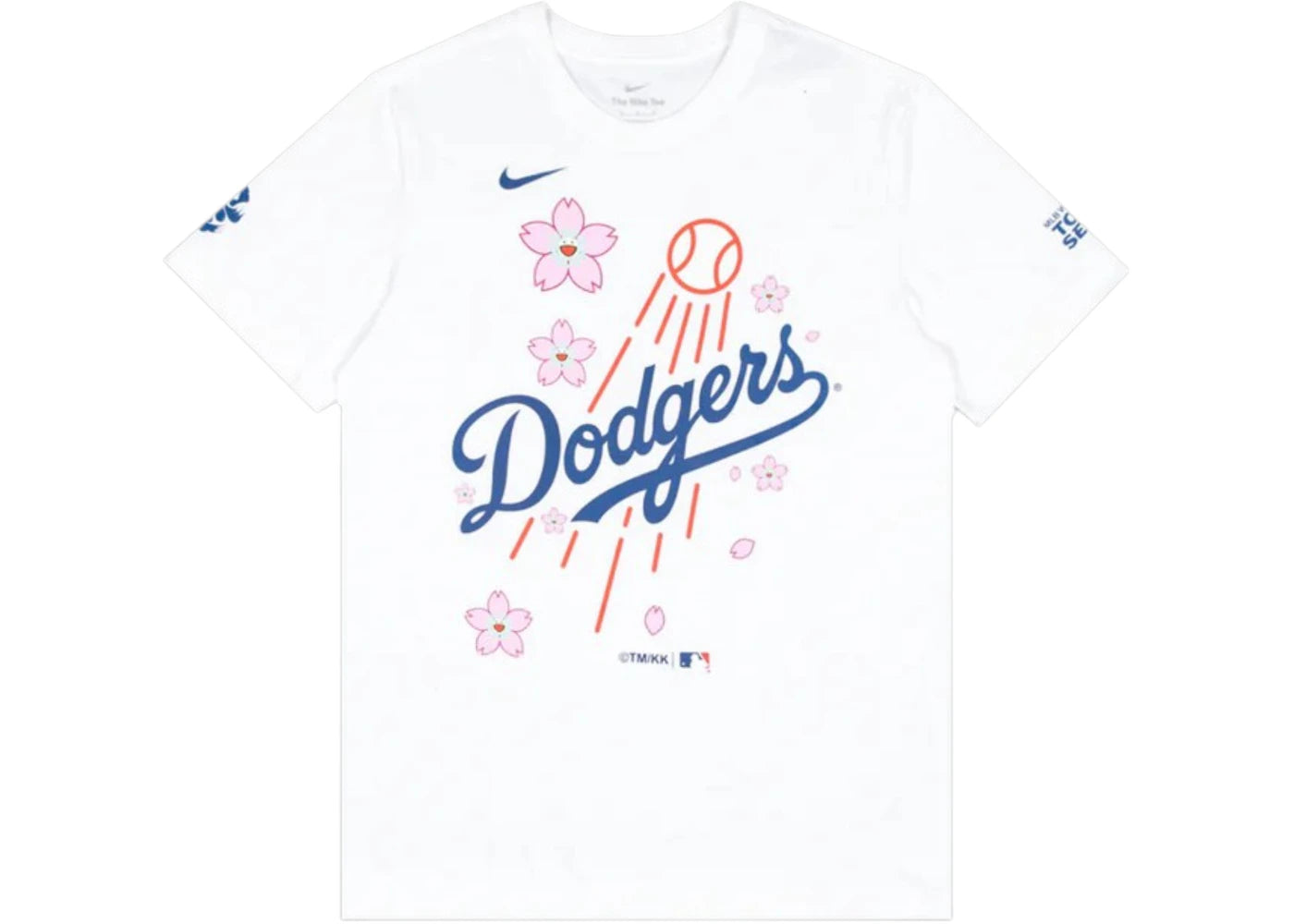 Nike x Takashi Murakami x MLB World Tour Tokyo Series 2025 Dodgers S/S Tee White