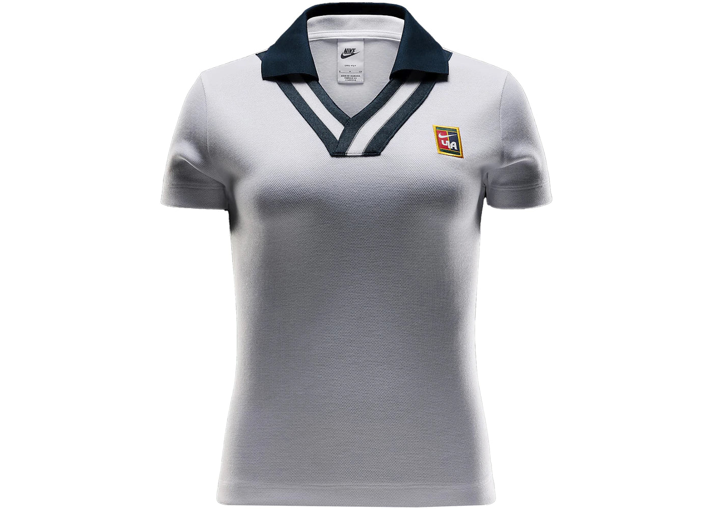 Nike x YOON Women's Short-Sleeve Polo White/Armory Navy
