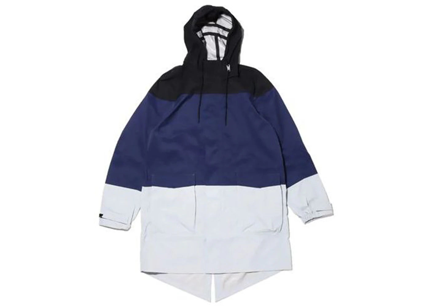 Nike Lab Colorblock Windbreaker Parka Jacket Black/Midnight Navy/Wolf Grey