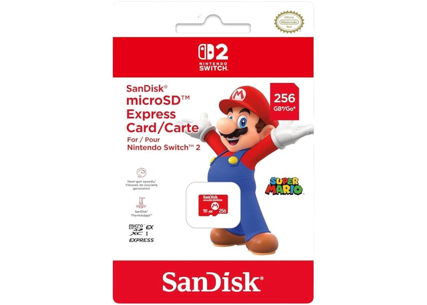 Nintendo Switch 2 SanDisk microSD Express Card 256GB 10016157