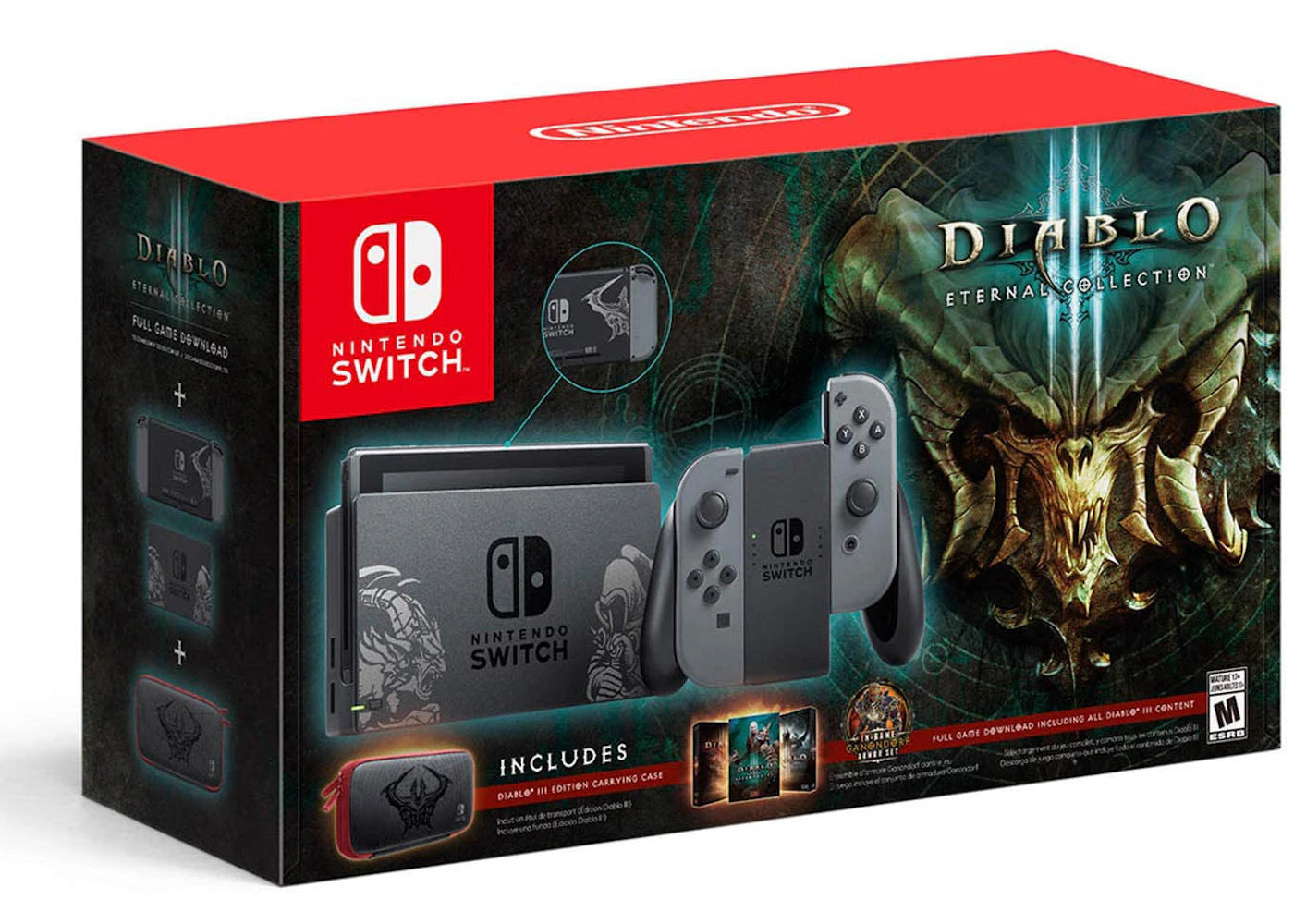 Nintendo Switch Diablo III Eternal Collection Console Bundle HACSKGALK Grey