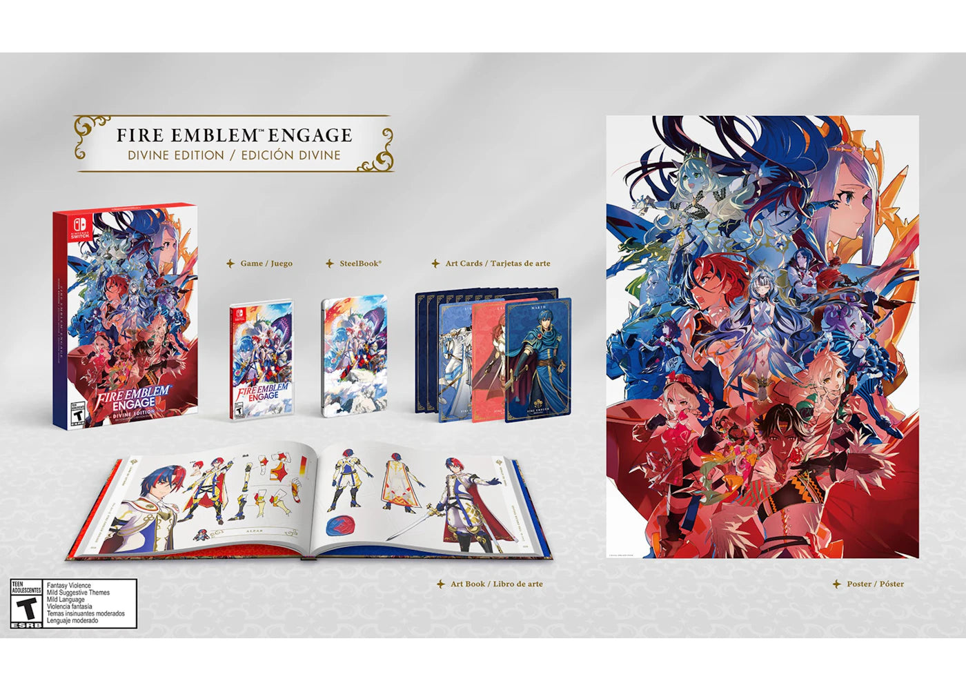 Nintendo Switch Fire Emblem Engage Divine Edition Video Game Bundle