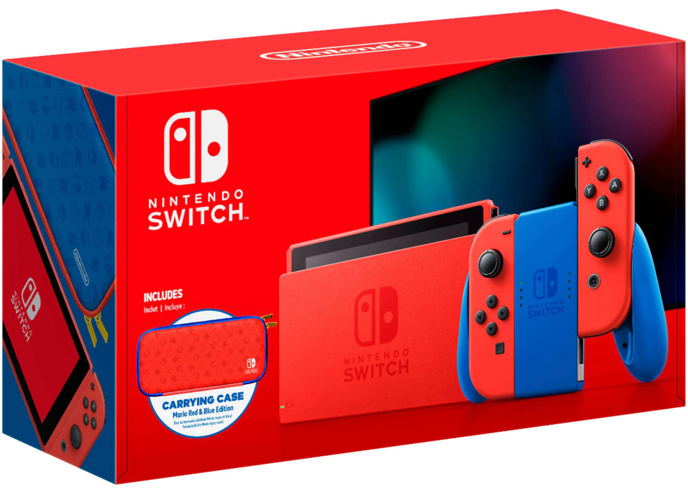 Nintendo Switch Mario Red & Blue Edition Console HADSRAAAF Red/Blue