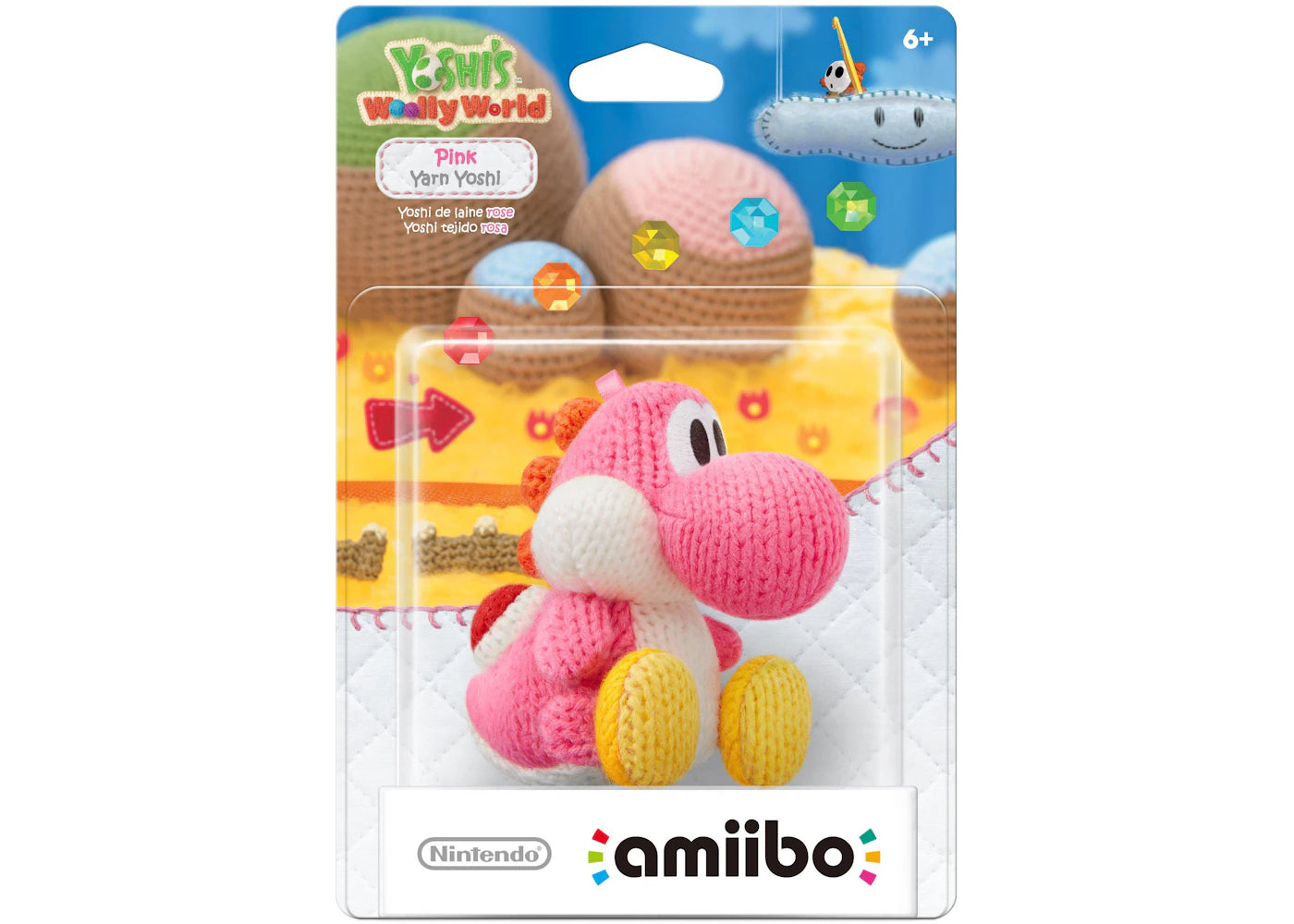 Nintendo Yoshi's Woolly World Pink Yarn Yoshi amiibo
