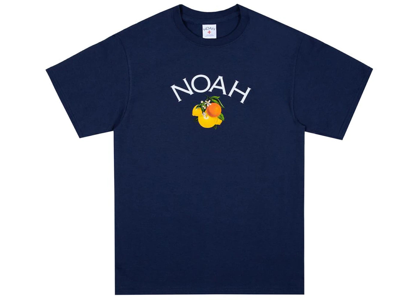 Noah Citrus Core Logo Tee Navy