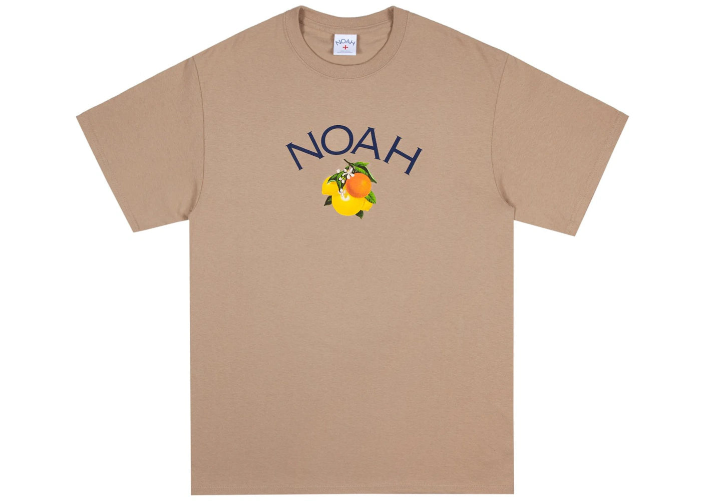 Noah Citrus Core Logo Tee Sand