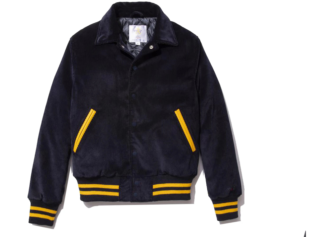 Noah Corduroy Varsity Jacket Dark Navy